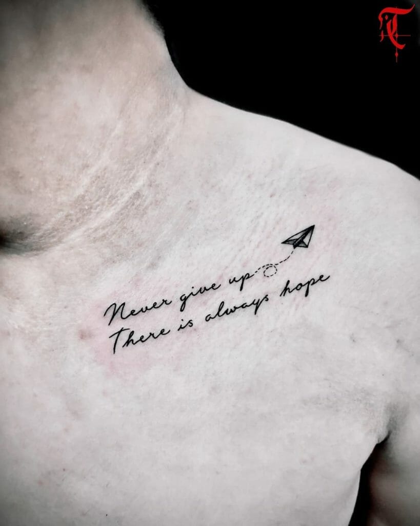 Small chest tattoo 0091