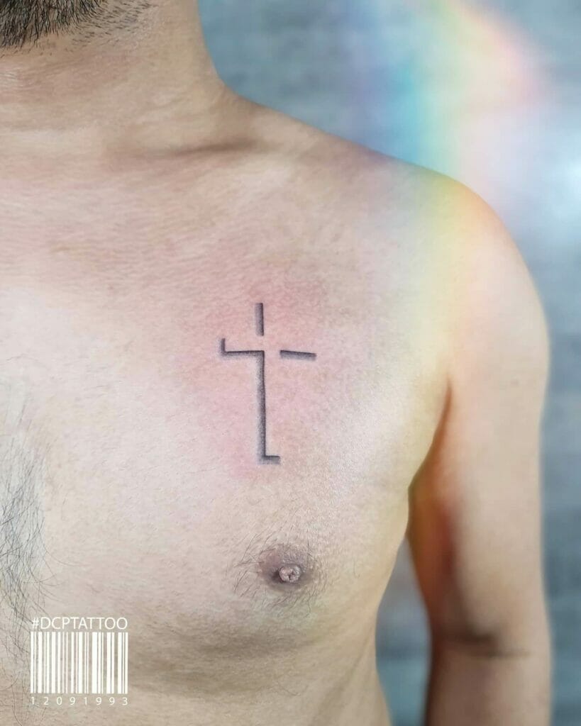 Small chest tattoo 0094