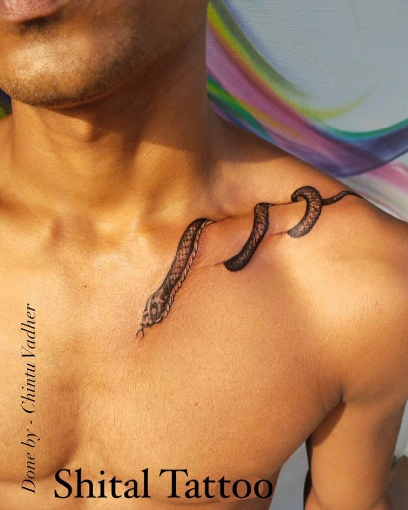 Small chest tattoo 0099