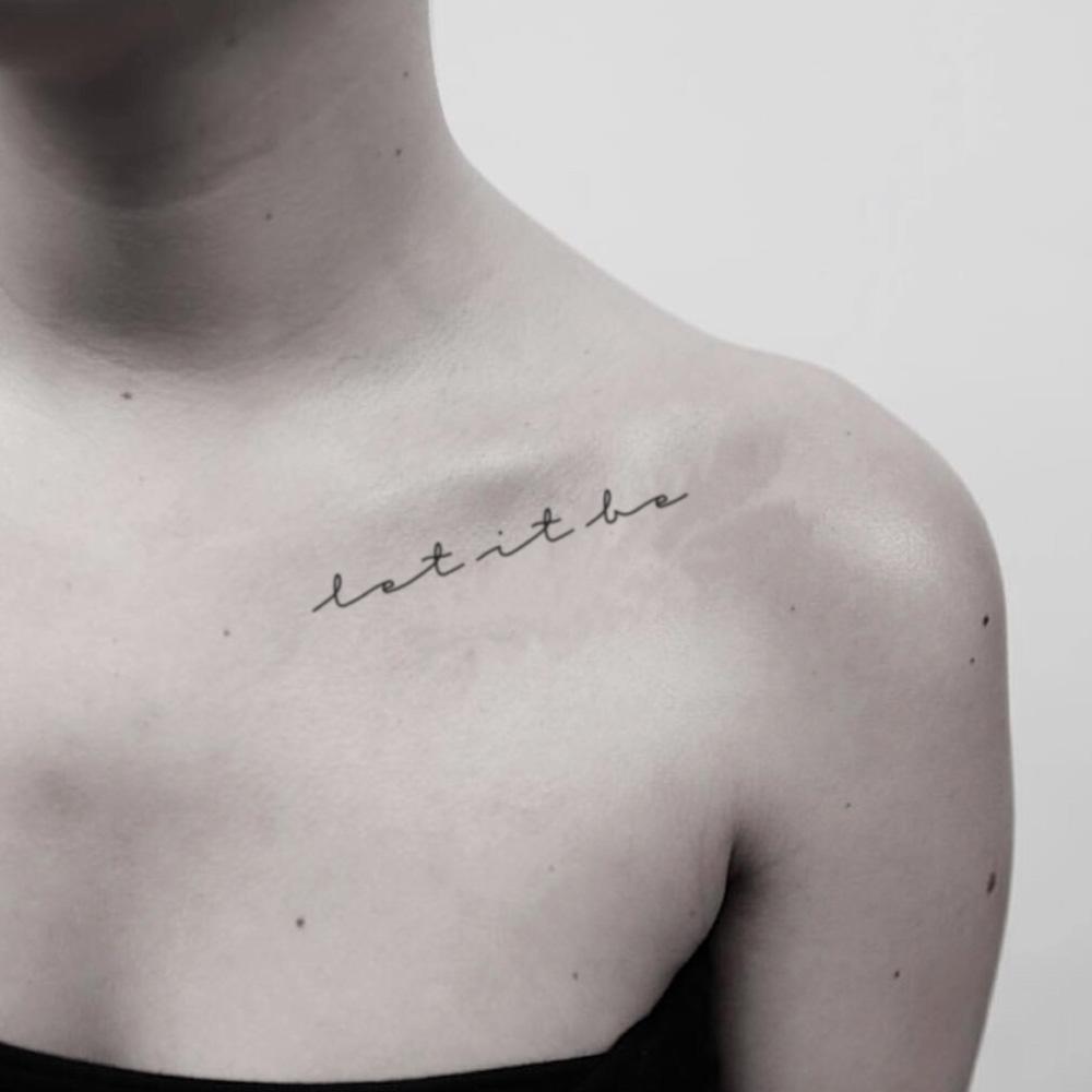 small collarbone tattoo 0011