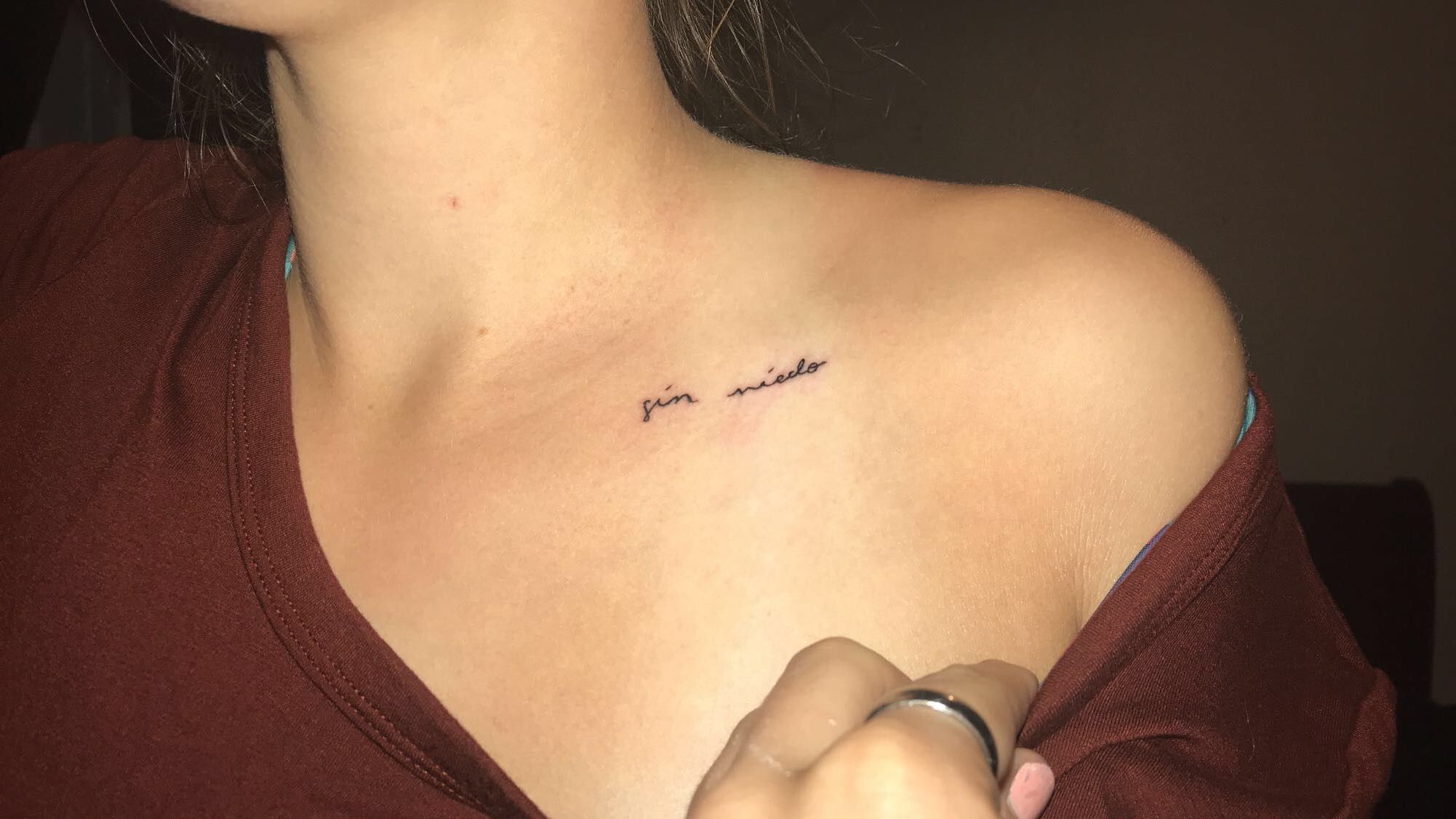 small collarbone tattoo 0014