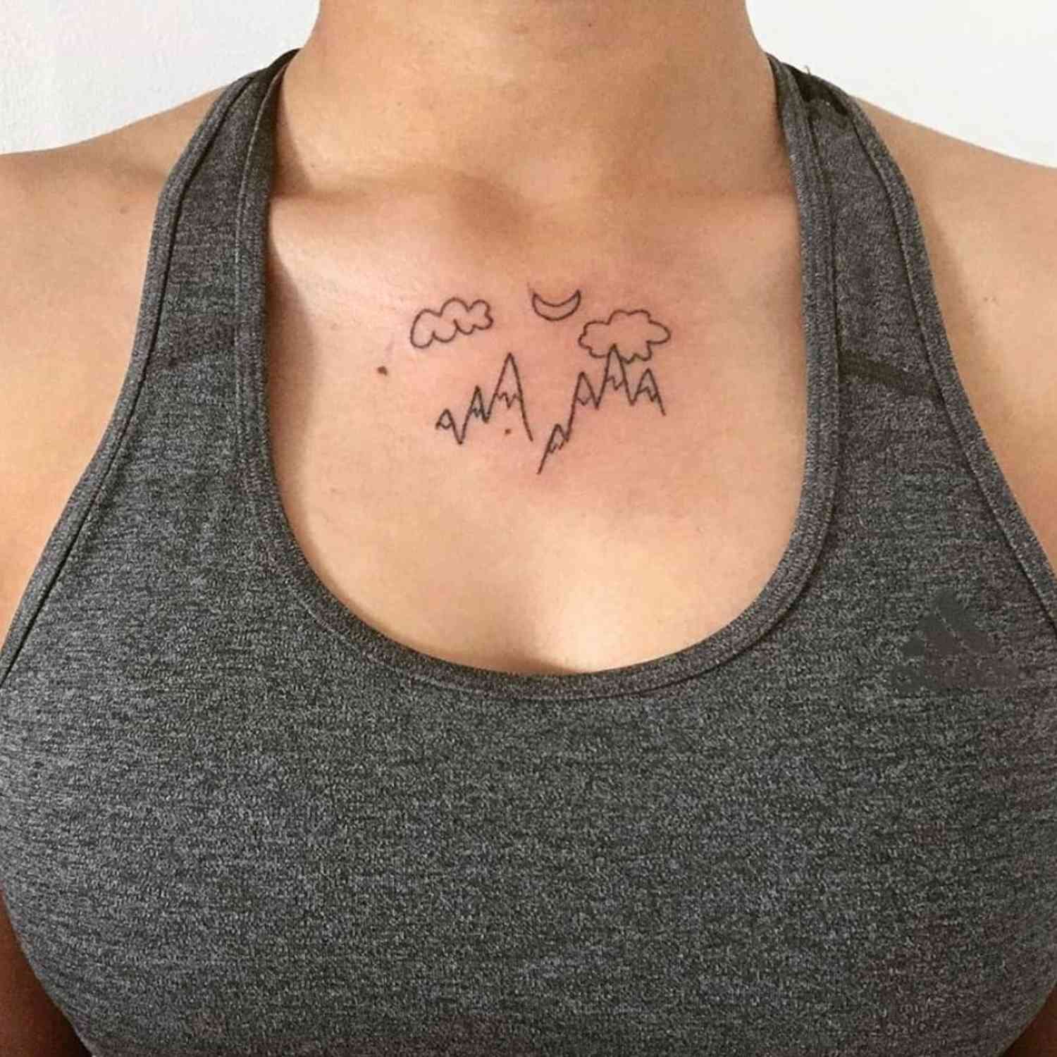 small collarbone tattoo 0018