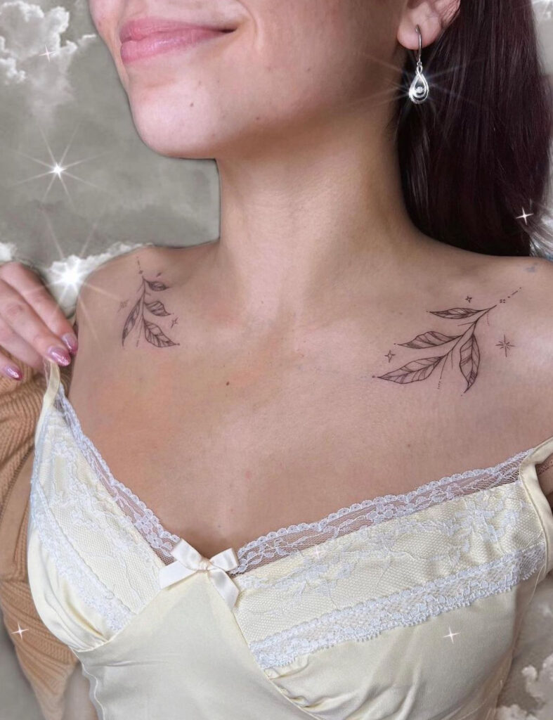 small collarbone tattoo 0020