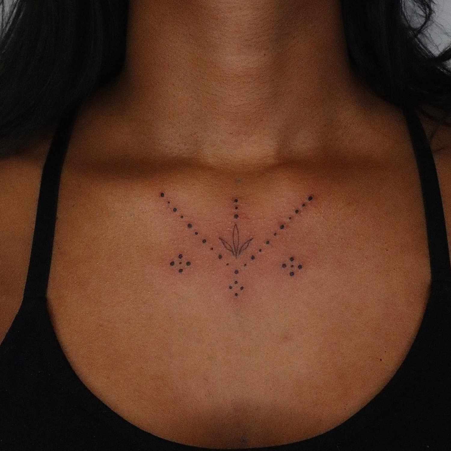 small collarbone tattoo 0021