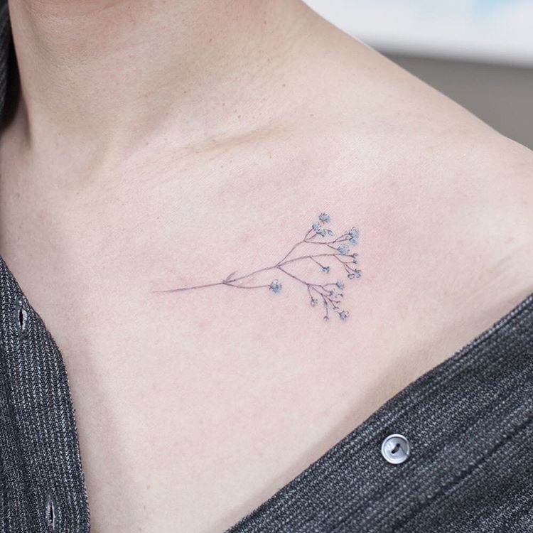 small collarbone tattoo 0064