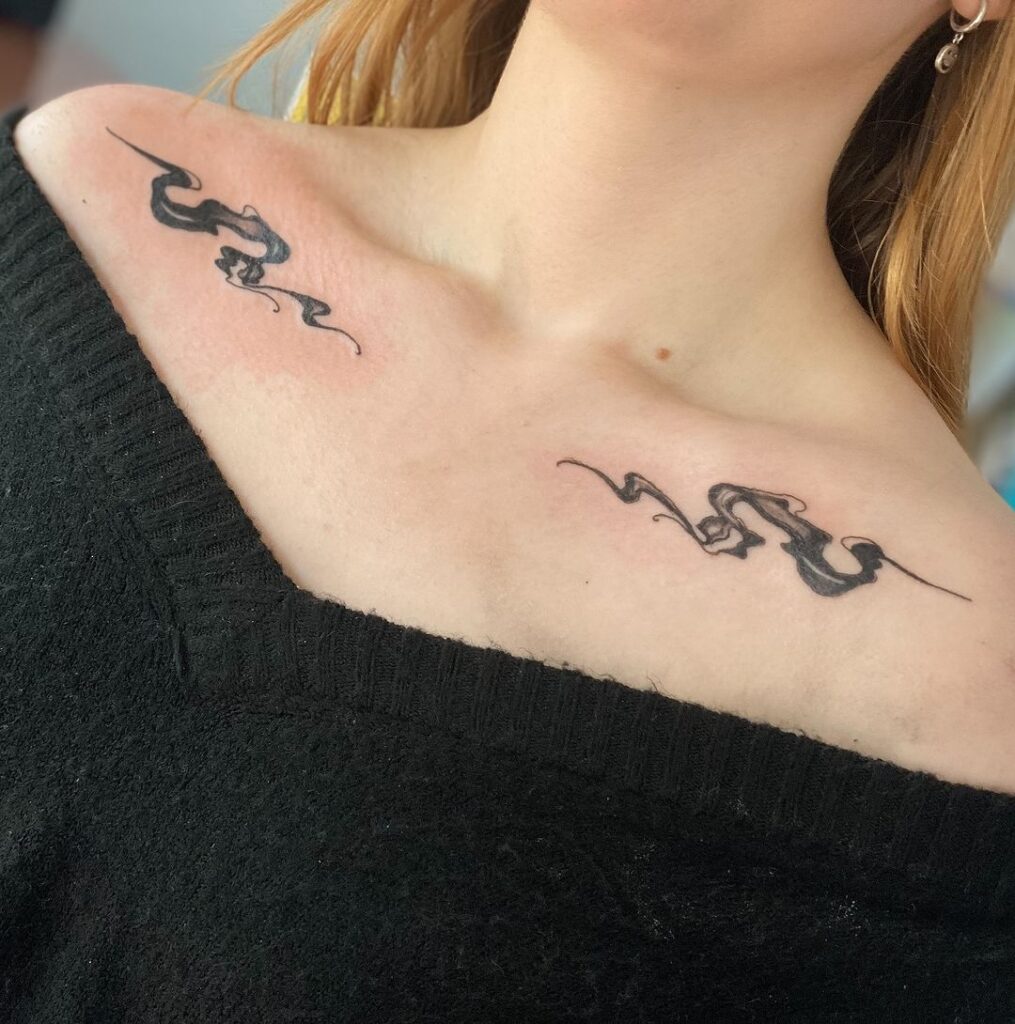 small collarbone tattoo 0094