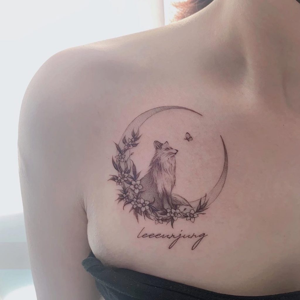 small collarbone tattoo 0099