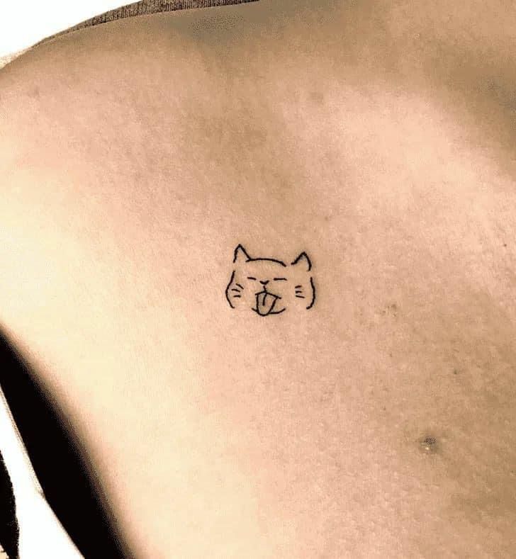 small cow tattoo 0028