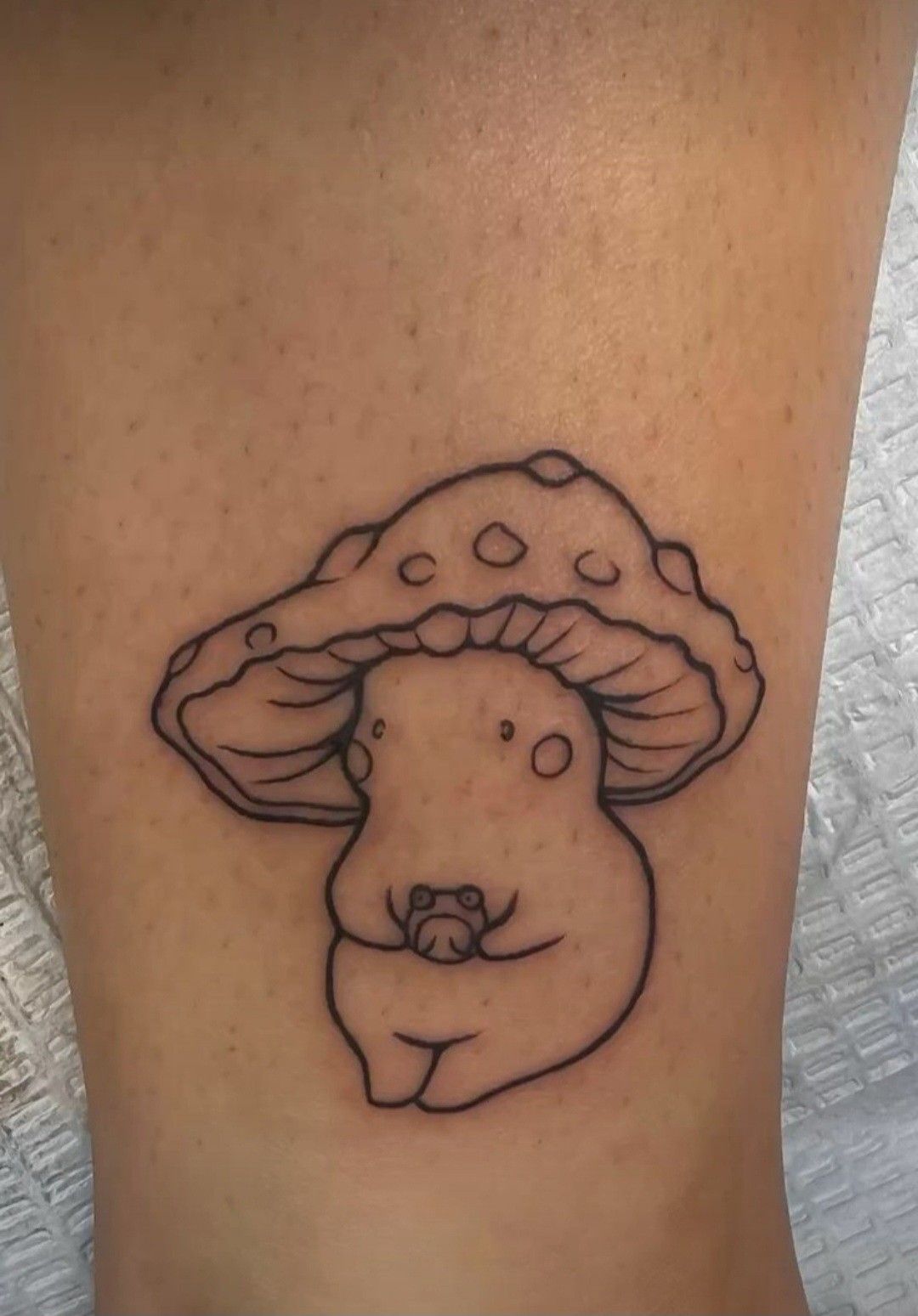 small cow tattoo 0033