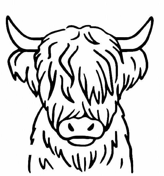 small cow tattoo 0053