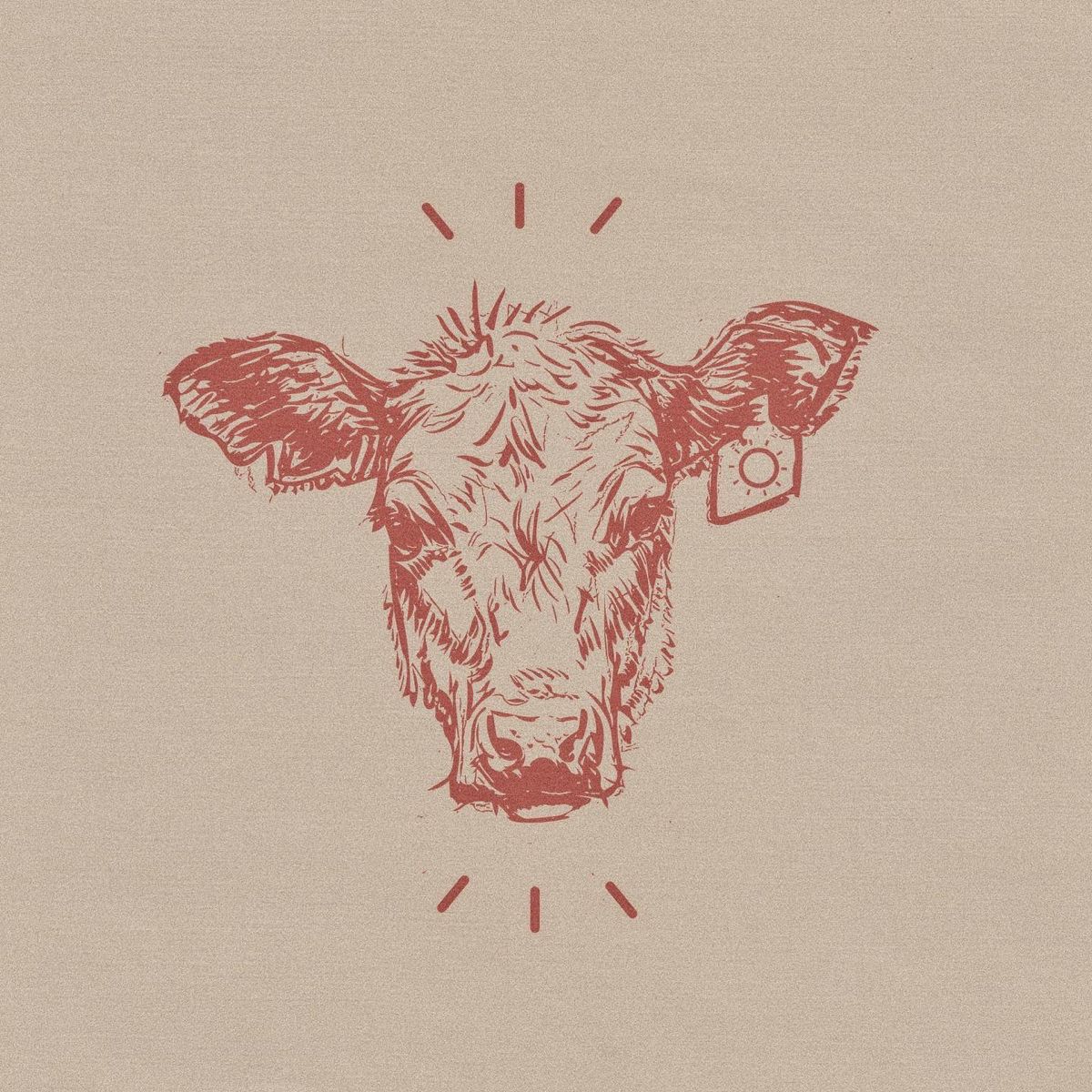 small cow tattoo 0069