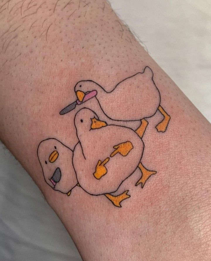 small cow tattoo 0071