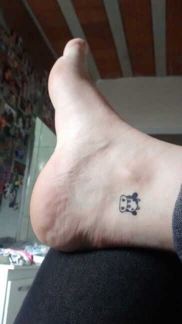 small cow tattoo 0078