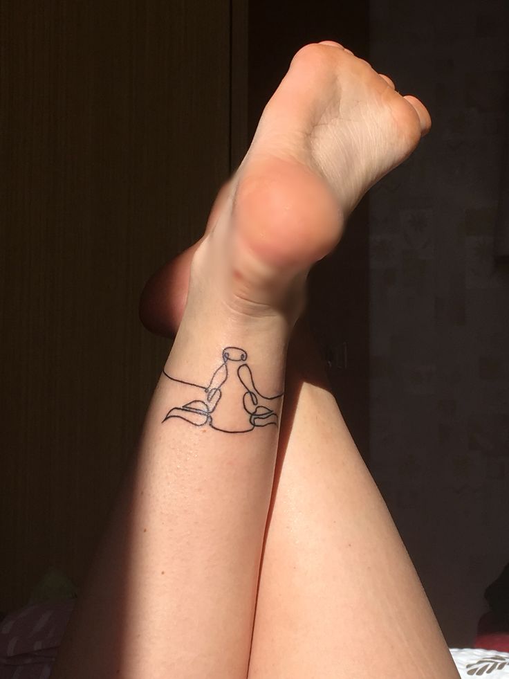 small cow tattoo 0095