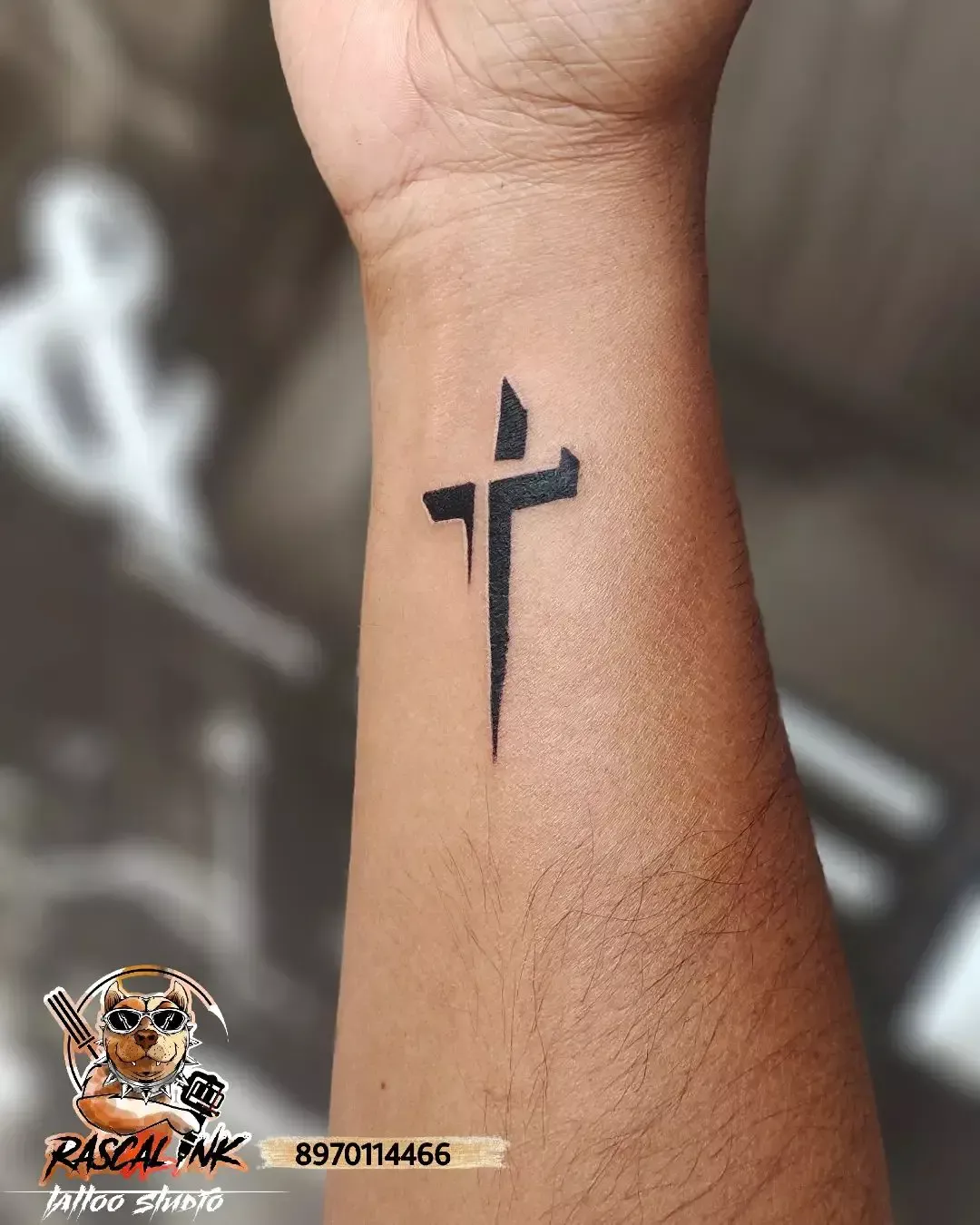 small cross tattoo ideas male