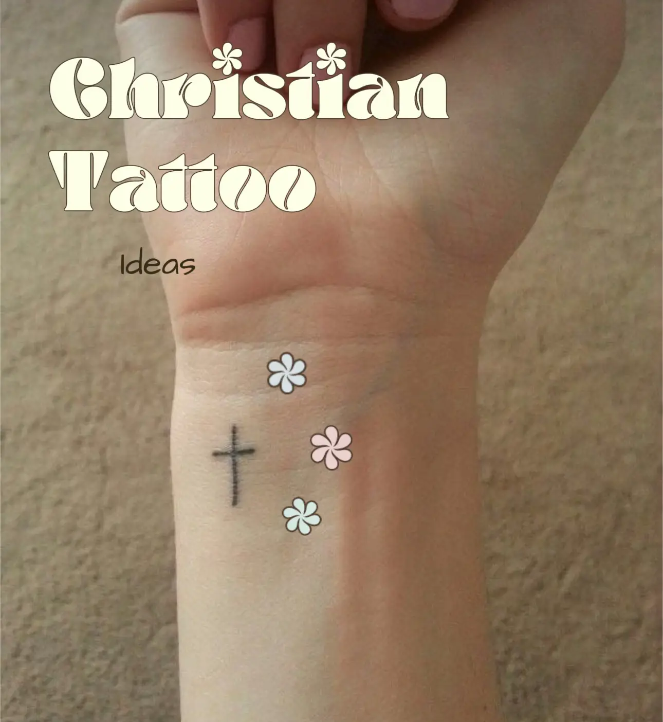 Small cross tattoo 0041