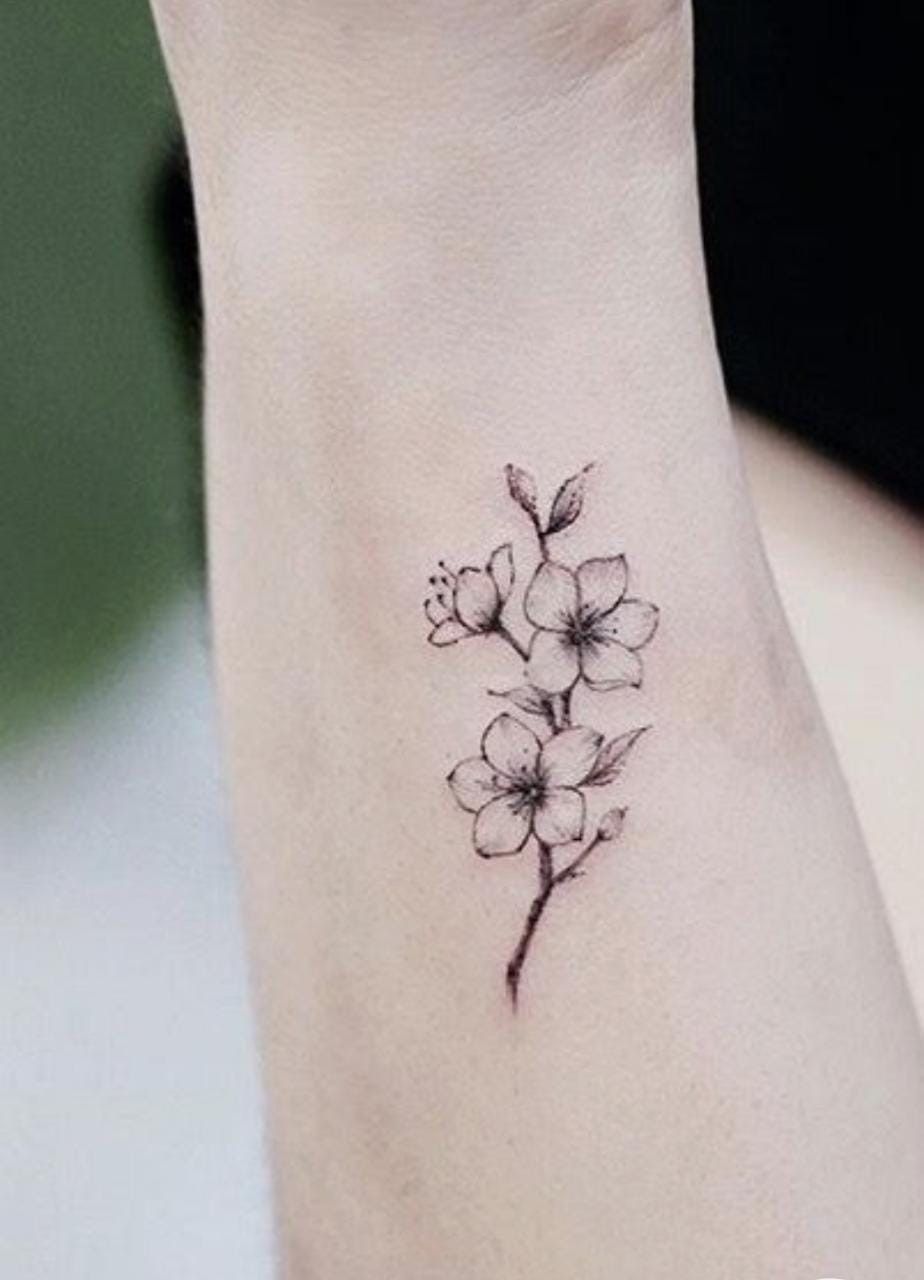 Small dandelion tattoo 0099