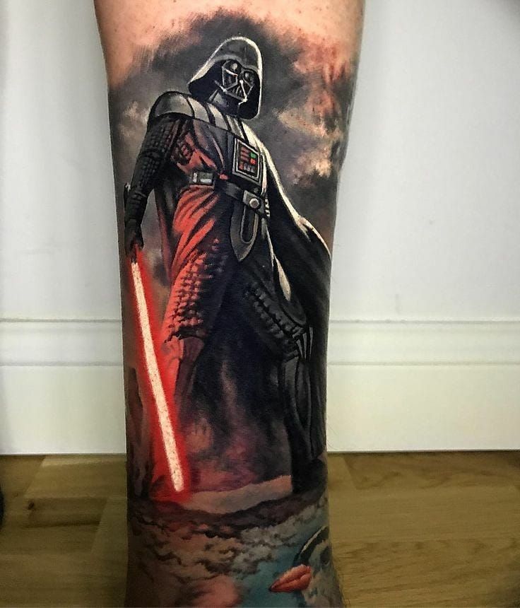 small Darth Vader tattoo designs