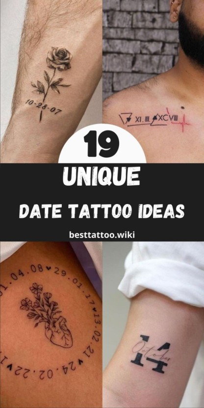 small date tattoo ideas