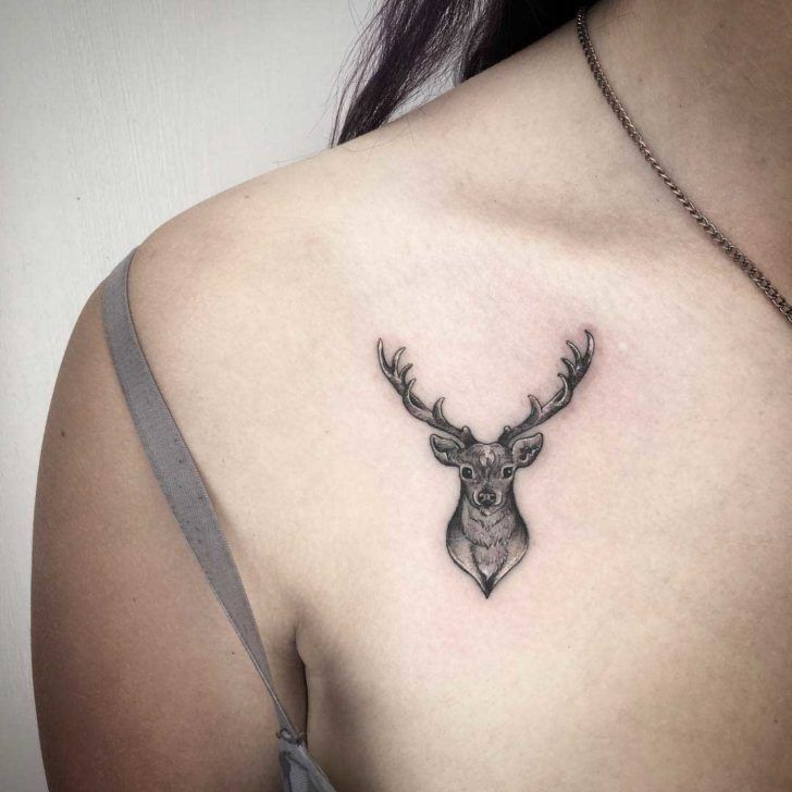 small deer tattoo 0020