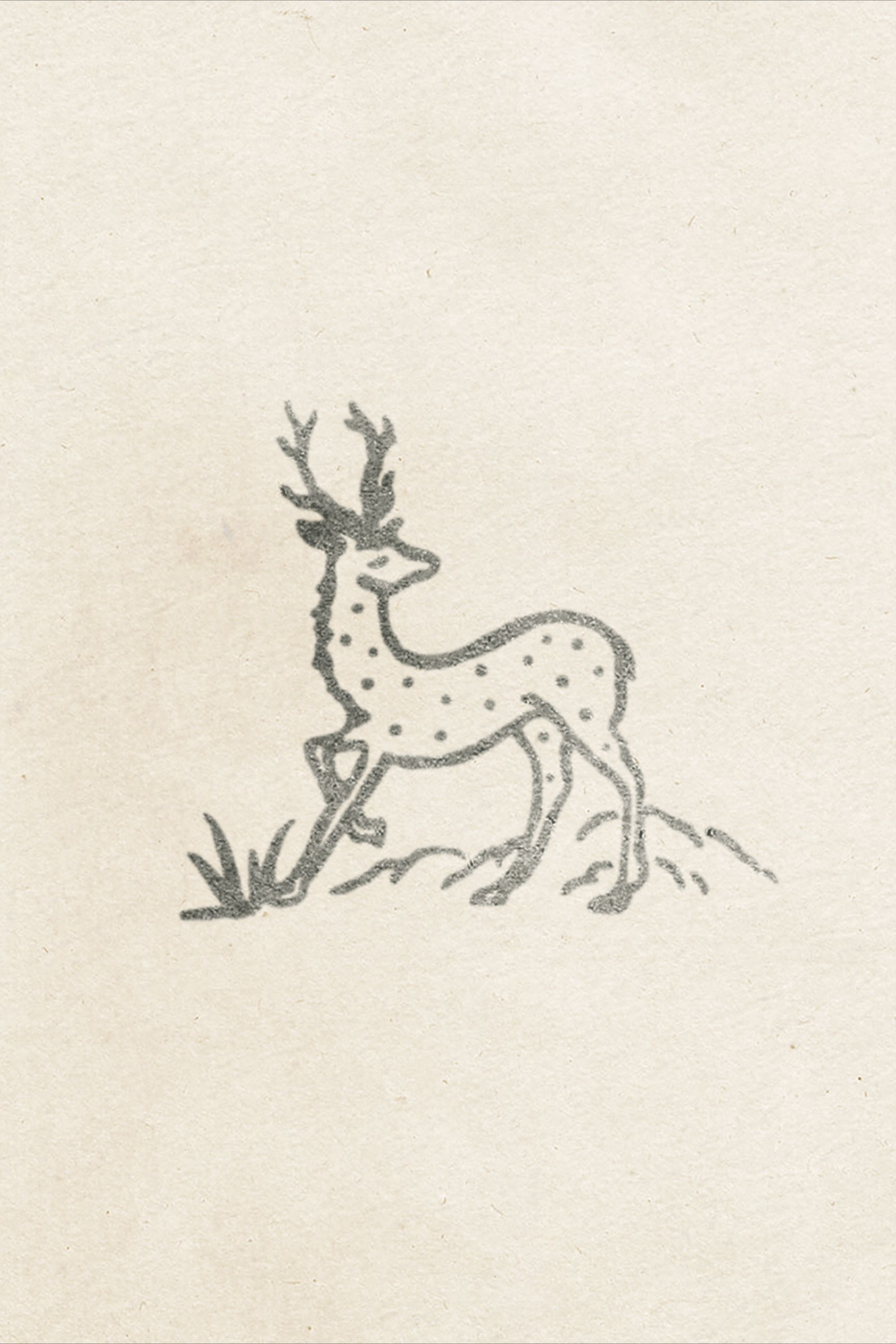 small deer tattoo 0023