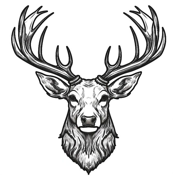 small deer tattoo 0037