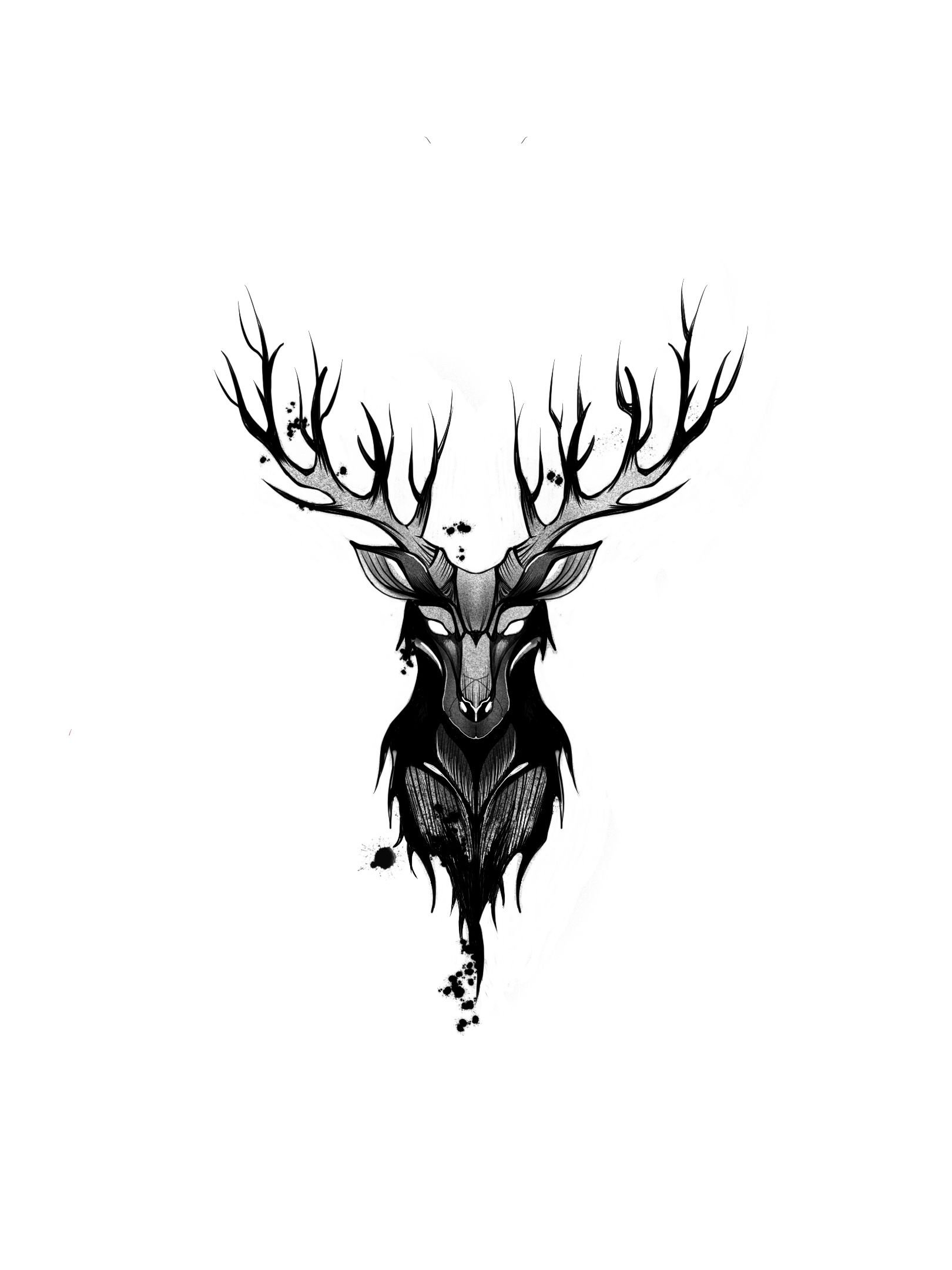 small deer tattoo 0040