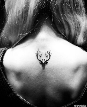 small deer tattoo 0044