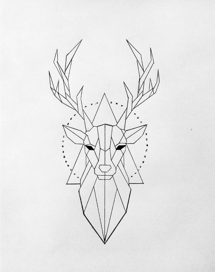 small deer tattoo 0045