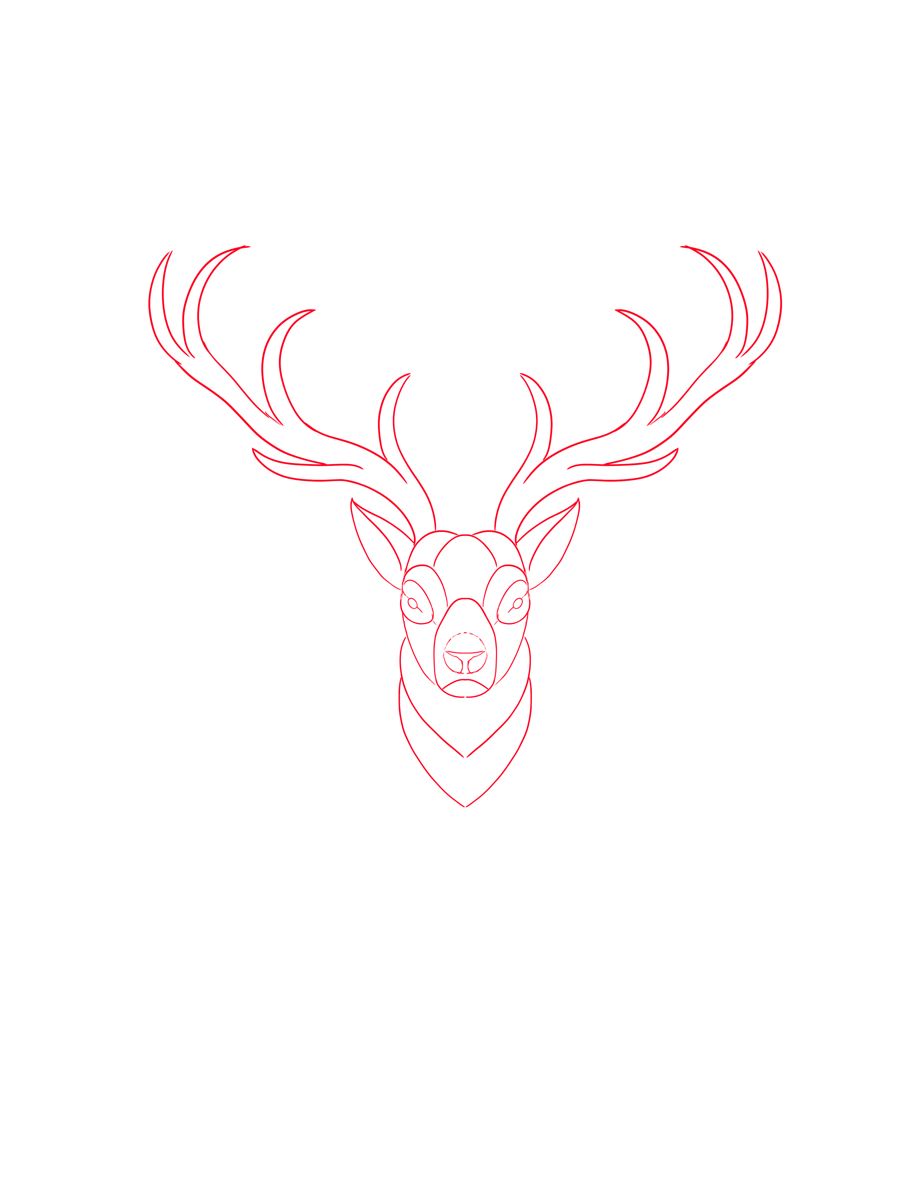 small deer tattoo 0071