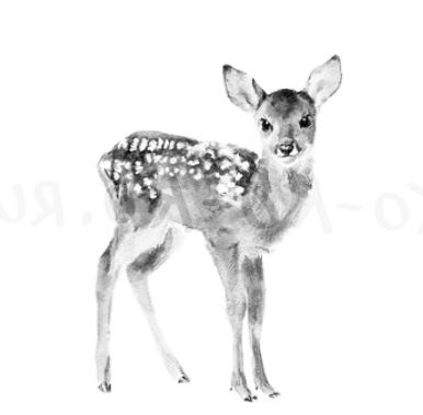 small deer tattoo 0073