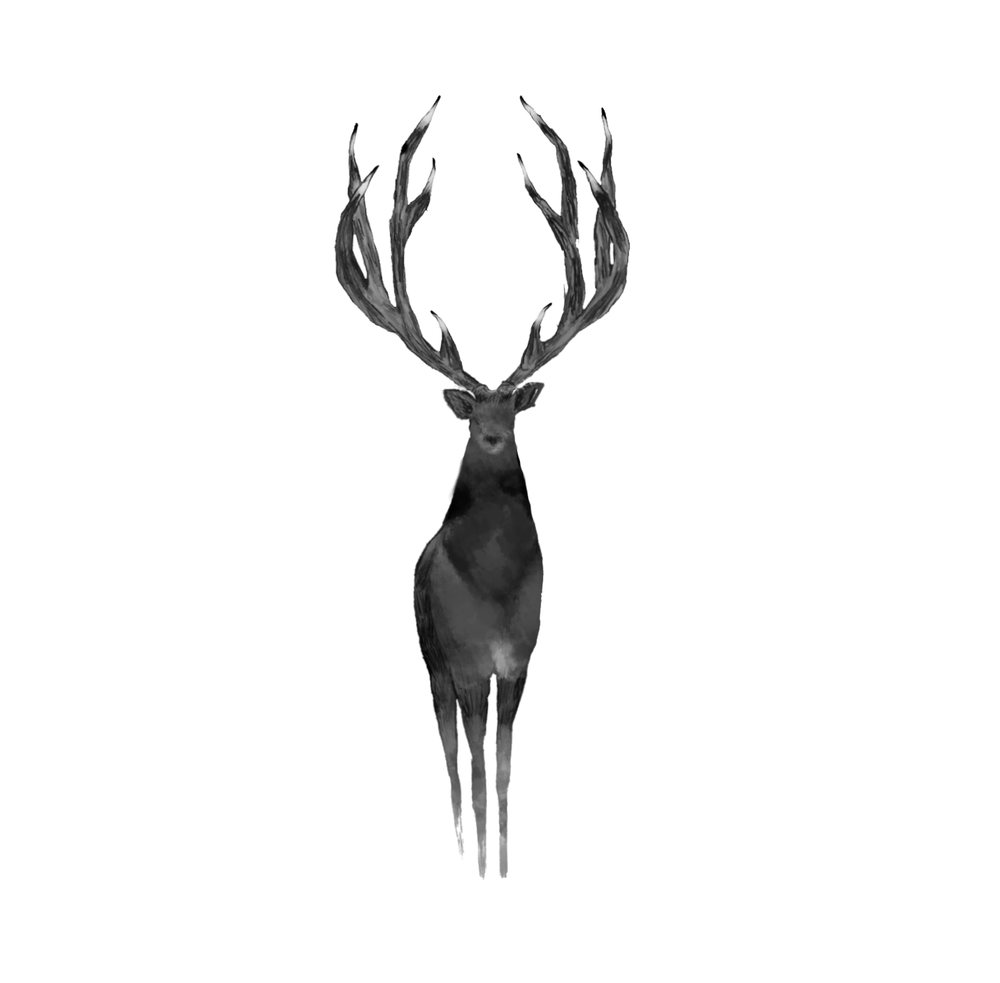 small deer tattoo 0078