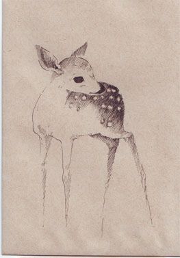 small deer tattoo 0079