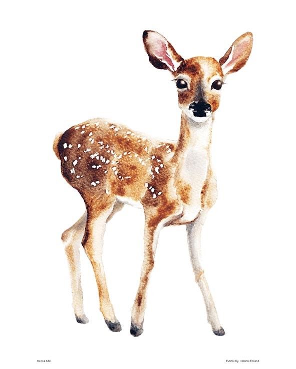 small deer tattoo 0089