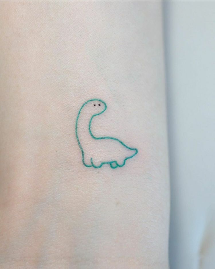 small dinosaur tattoo 0013