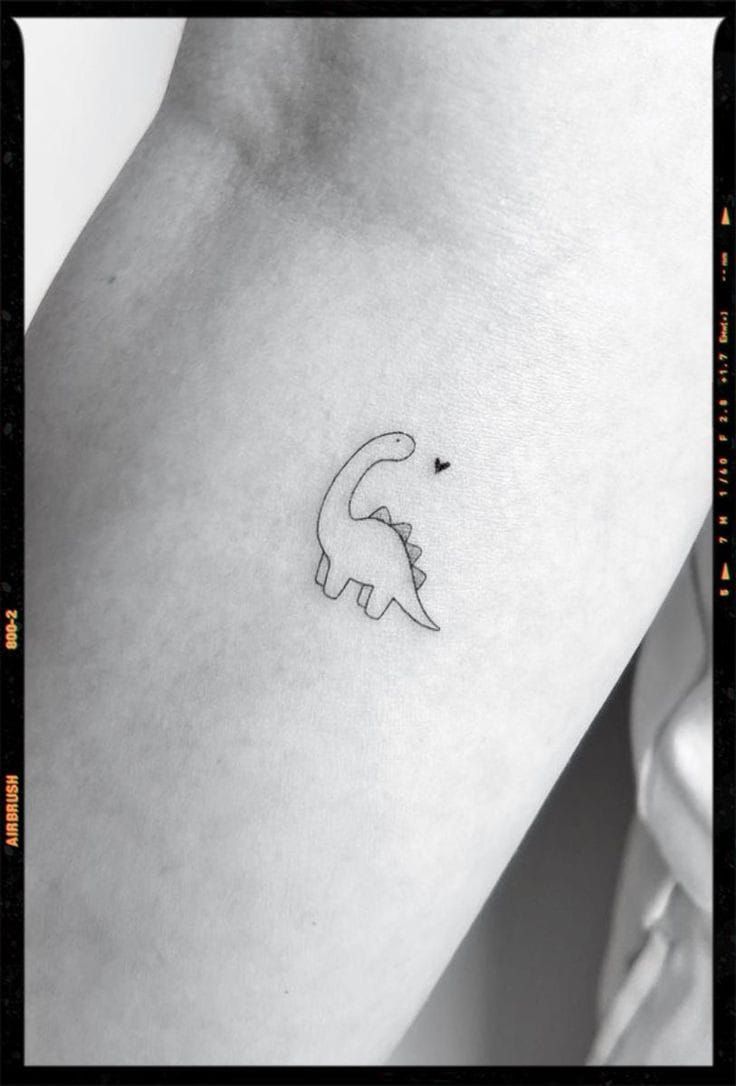 small dinosaur tattoo 0034