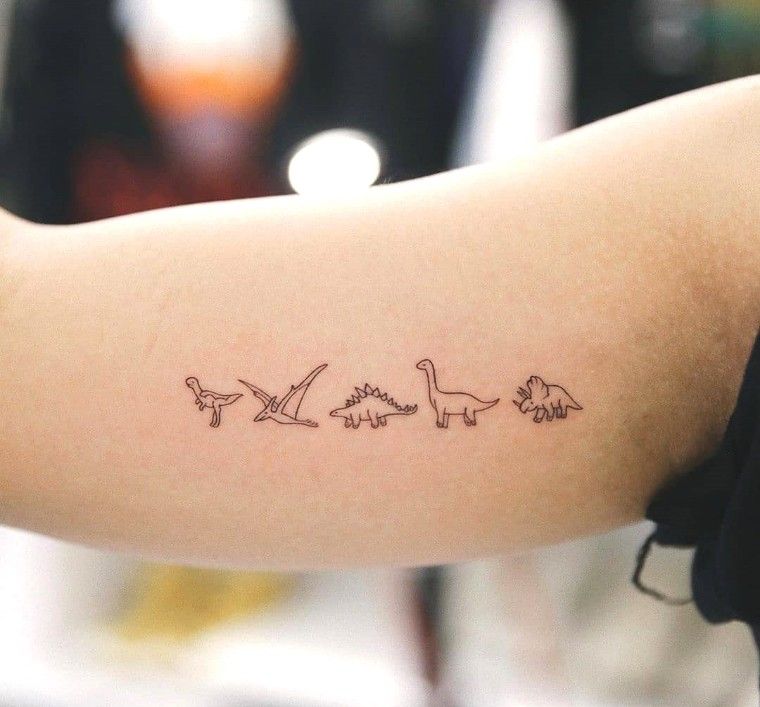 small dinosaur tattoo 0038