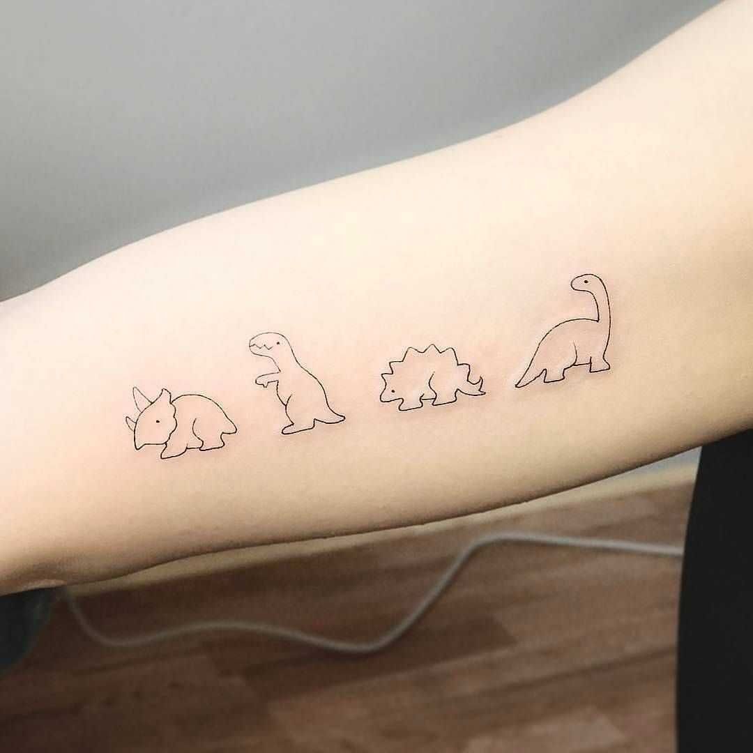 small dinosaur tattoo 0041