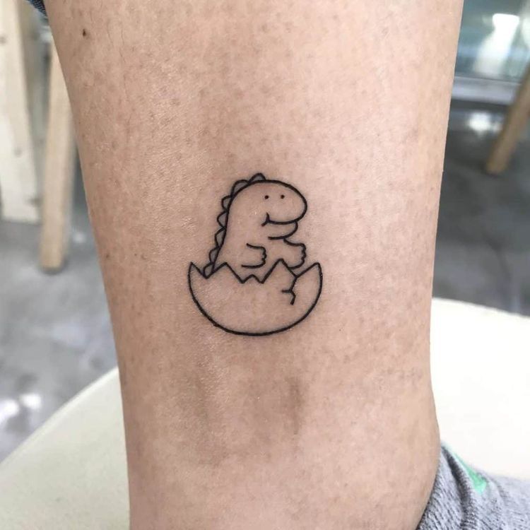 small dinosaur tattoo 0051