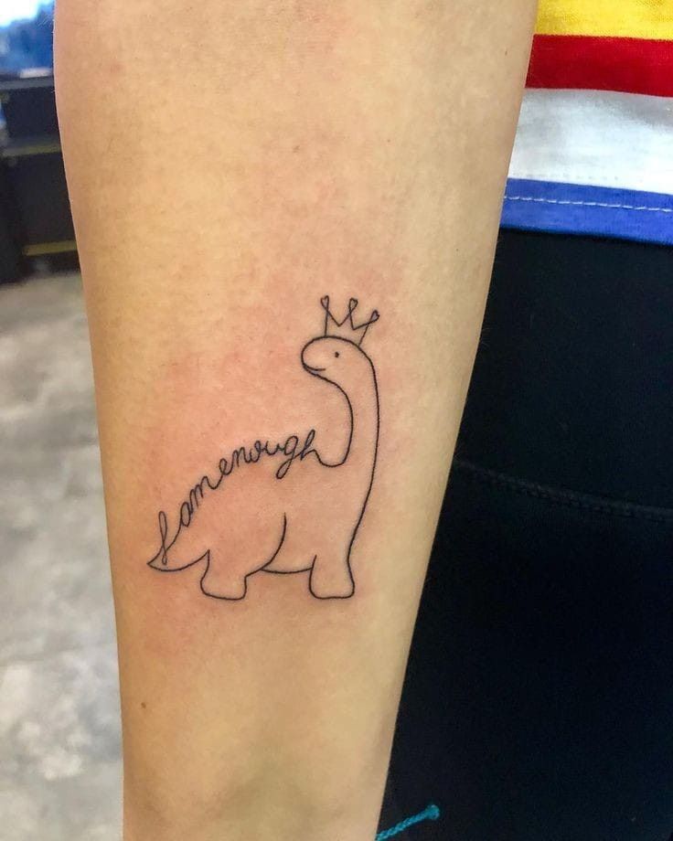 small dinosaur tattoo 0061