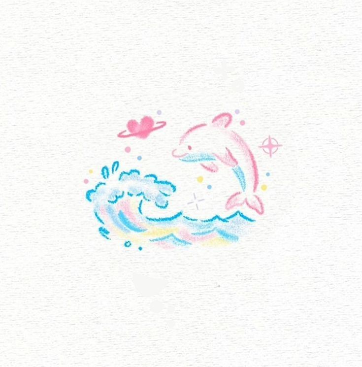 Small dolphin tattoo 0013