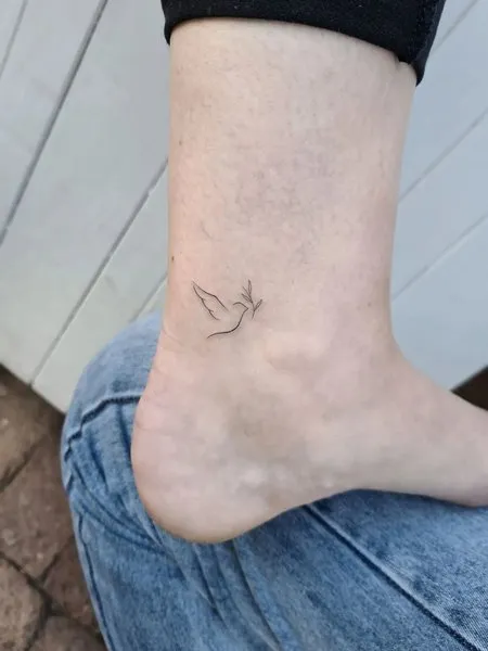 small dove tattoo for women