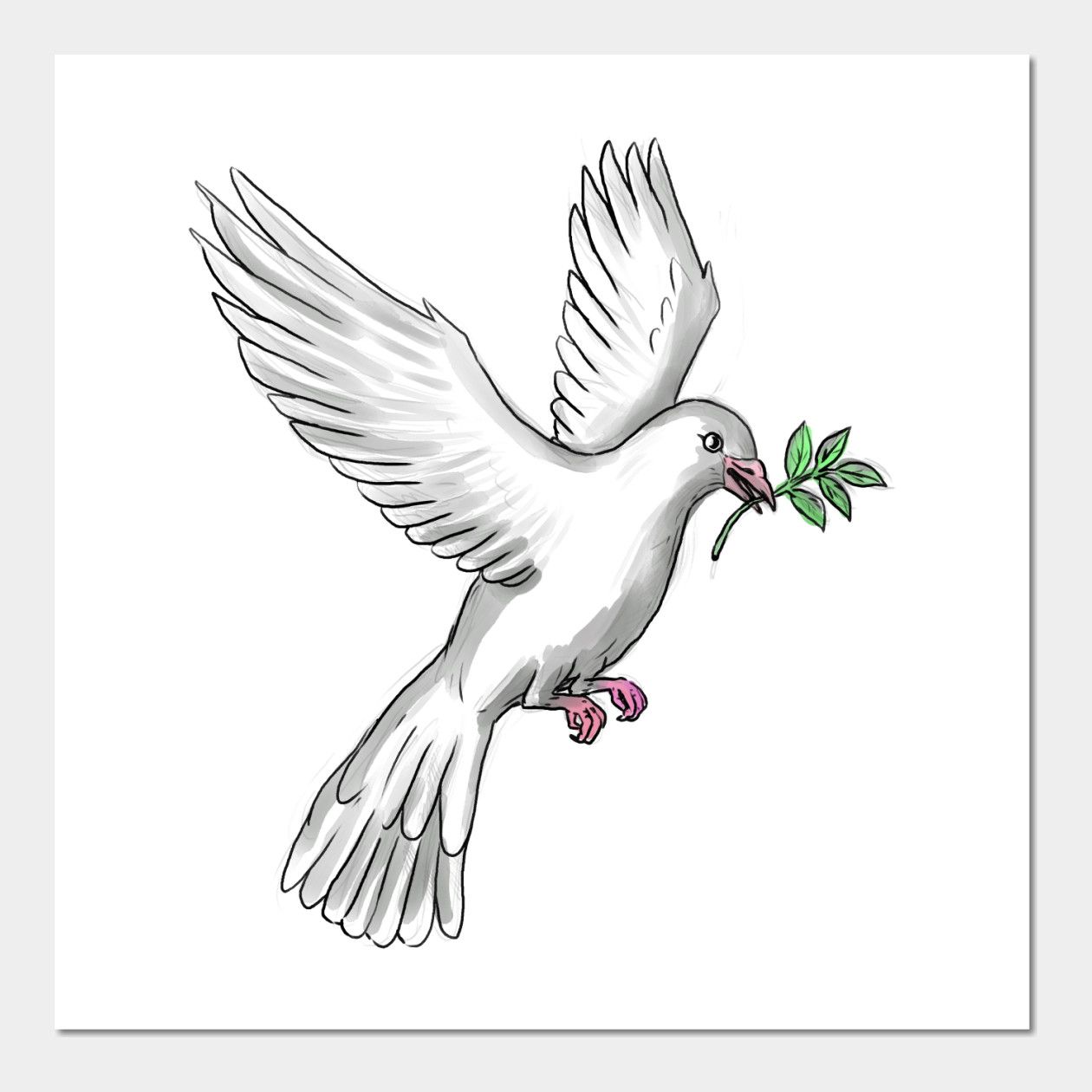 small dove tattoo 0028