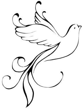 small dove tattoo 0038