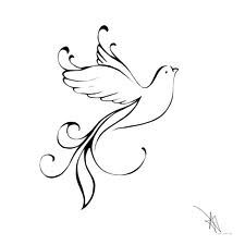 small dove tattoo 0040