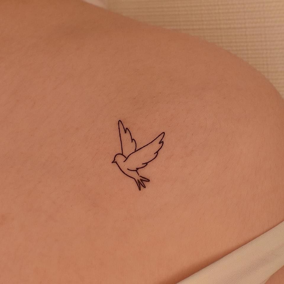 small dove tattoo 0042