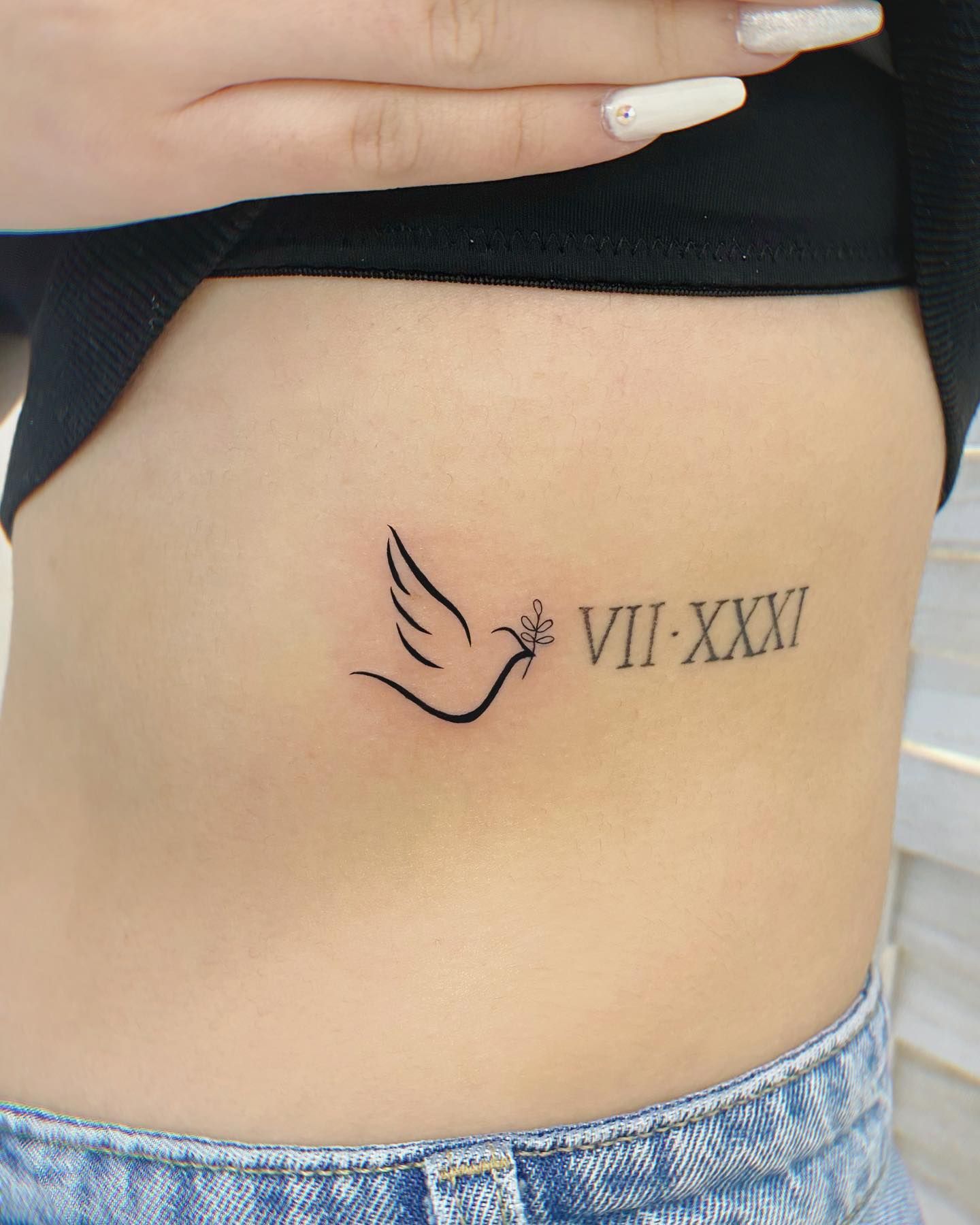 small dove tattoo 0043