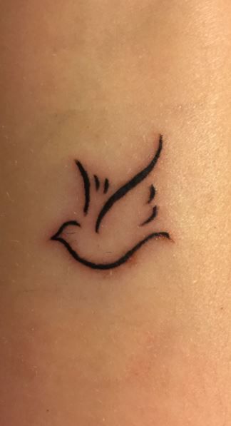 small dove tattoo 0049