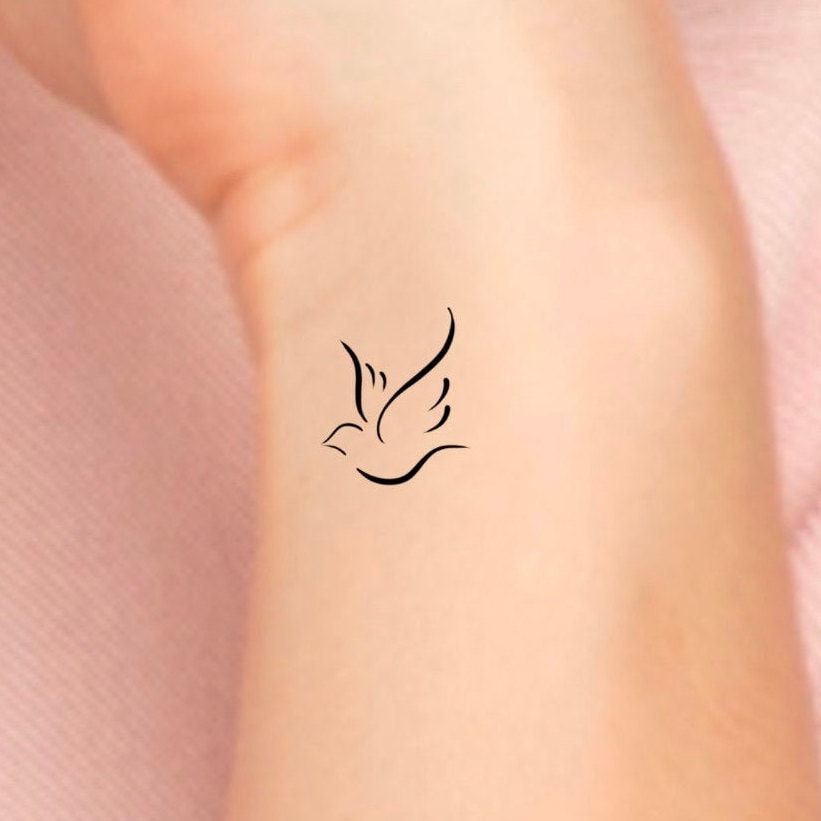 small dove tattoo 0050