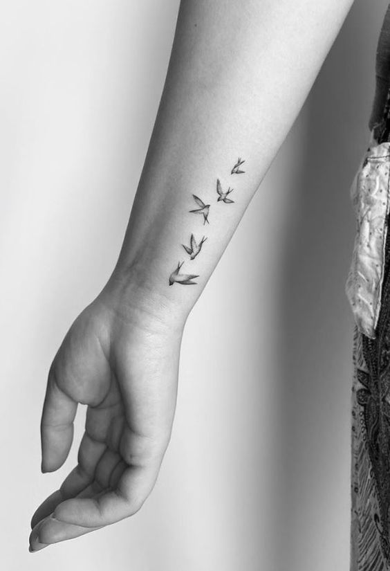 small dove tattoo 0054